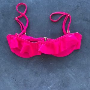 Tori Praver bright pink top
